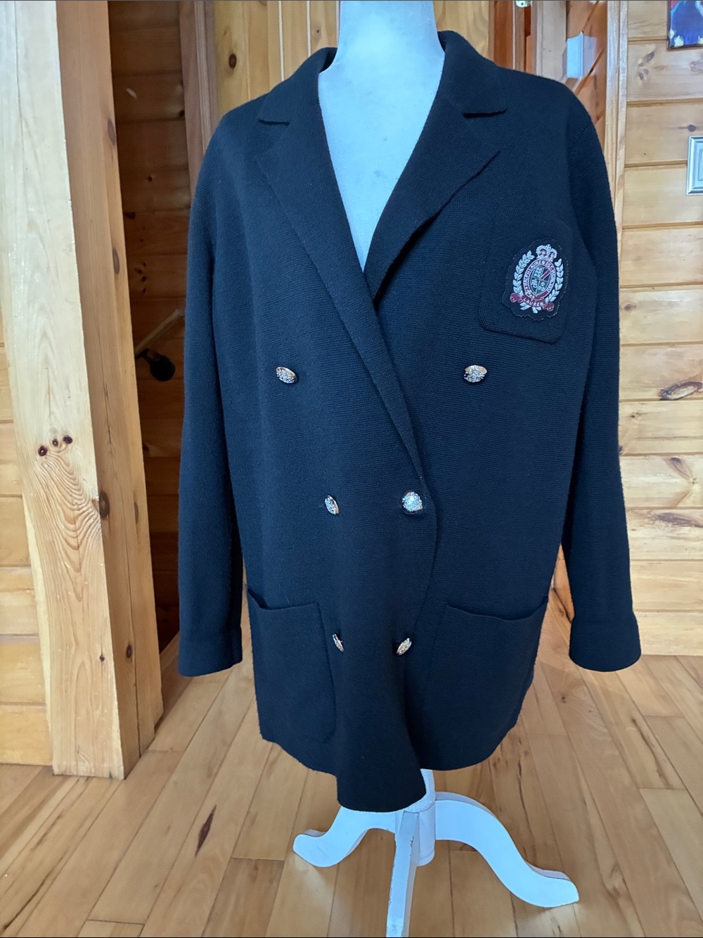 Lauren Ralph Lauren Vintage crest sweater jacket